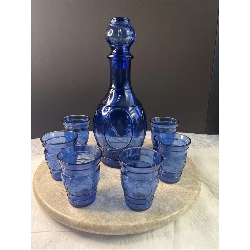 1930's Hazel Atlas Cobalt Blue